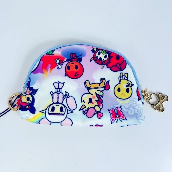 Tokidoki Half Moon Shaped Zip Coin Purse Multicolored NWT - Picture 3 of 8